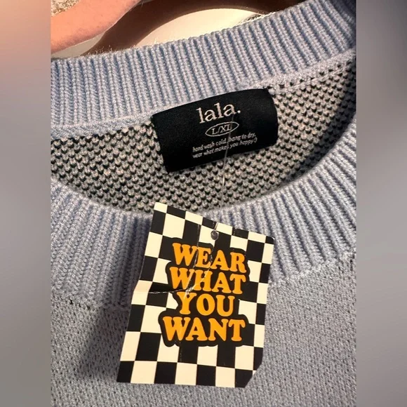 Lala Karma Queen Oversized Knit in Sky Blue - Picture 2 of 4